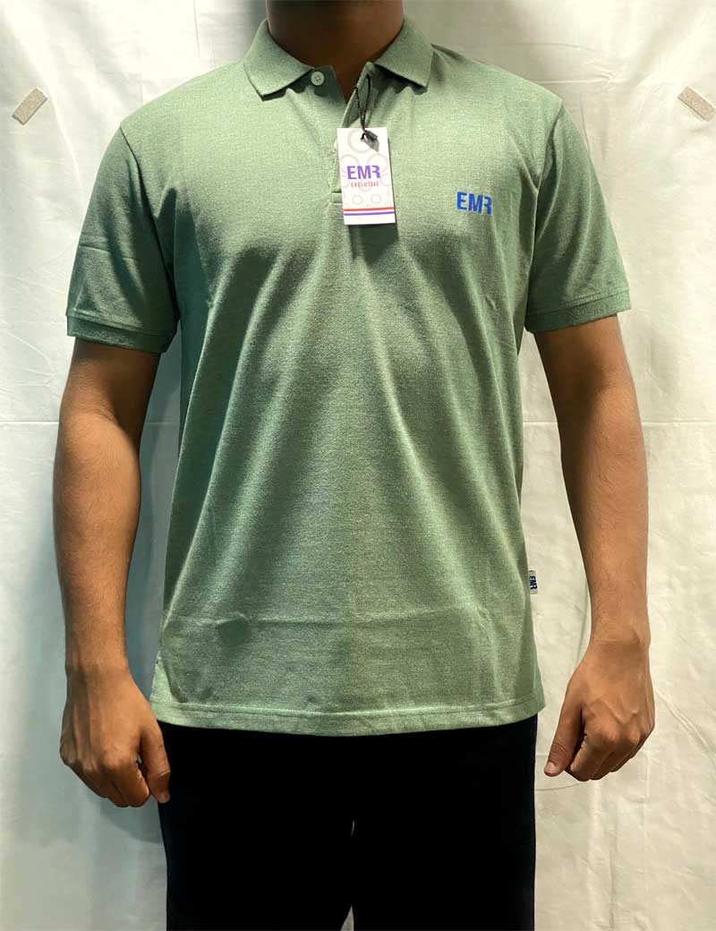 Plain Polo T-shirt Light Green