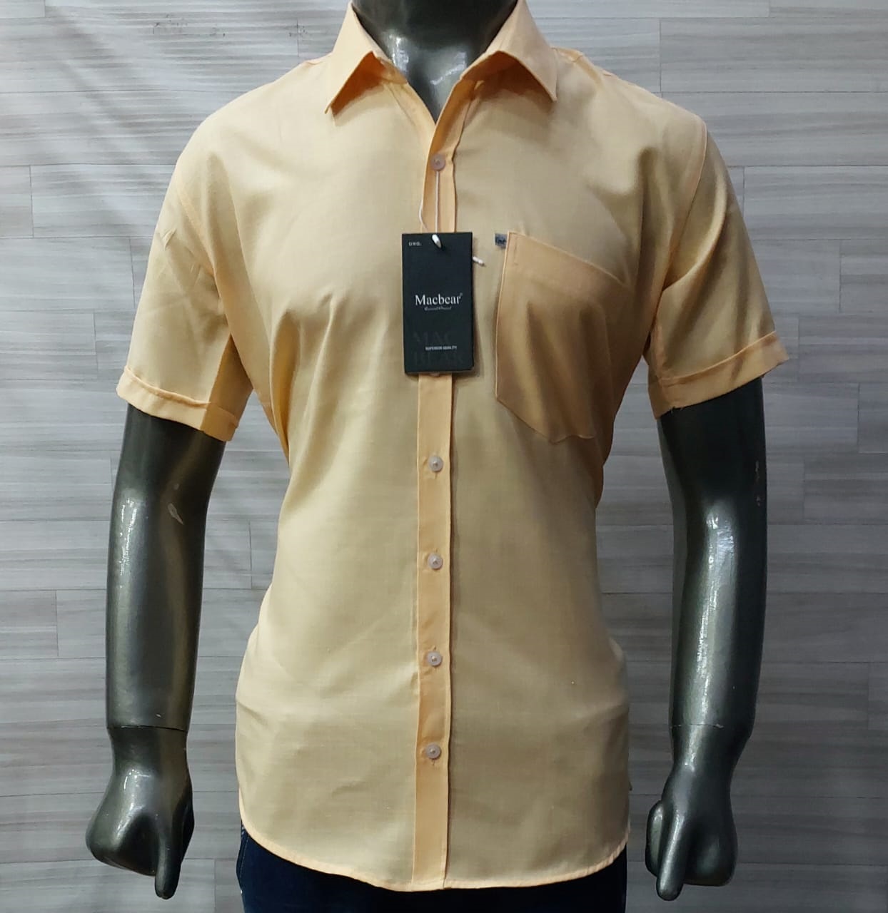 Men Plain half shirt
