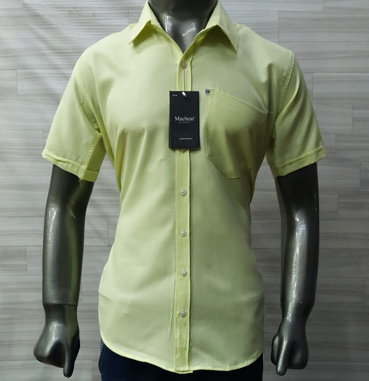 Men Plain half shirt