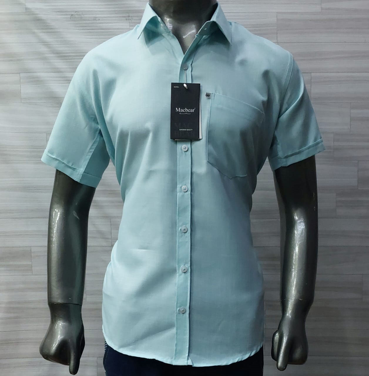 Men Plain half shirt