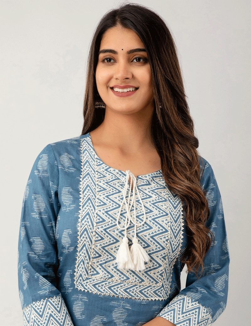 Embroidered Kurta and pant set