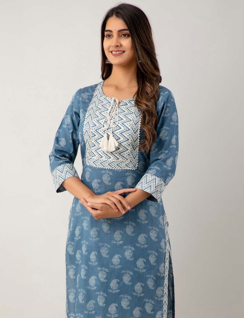 Embroidered Kurta and pant set
