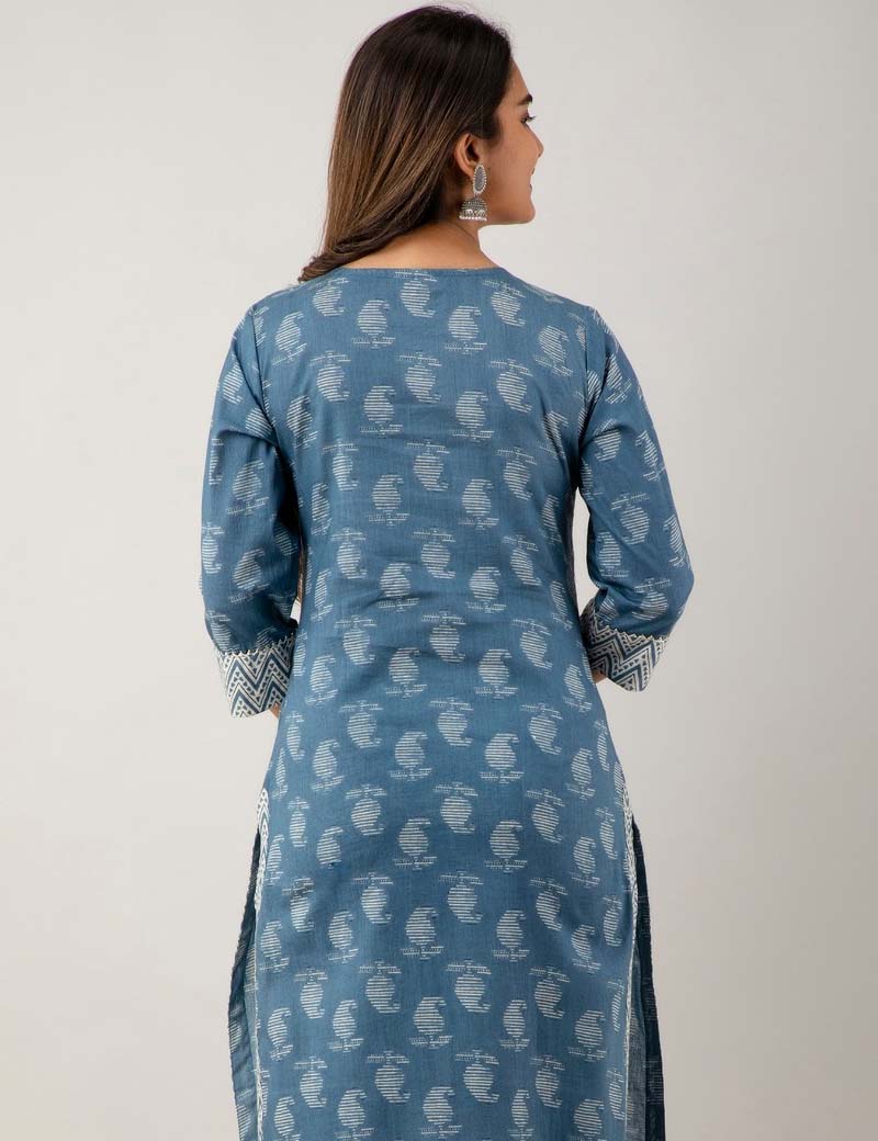 Embroidered Kurta and pant set