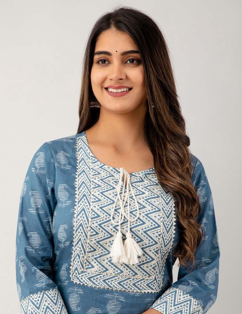 Embroidered Kurta and pant set
