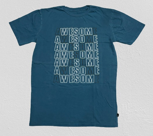Round Neck T-Shirt Letter Printing